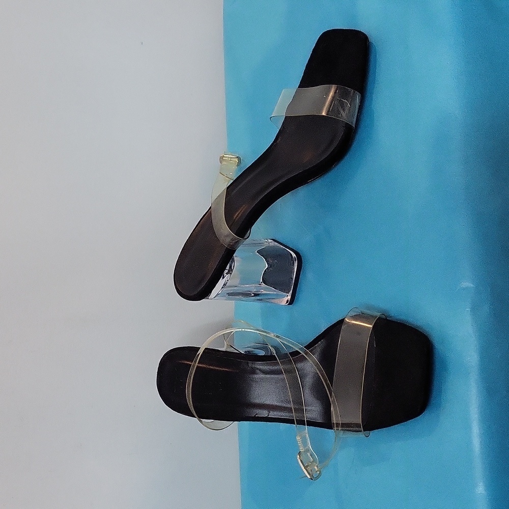 Truffle Collection Lucite Ankle Heels